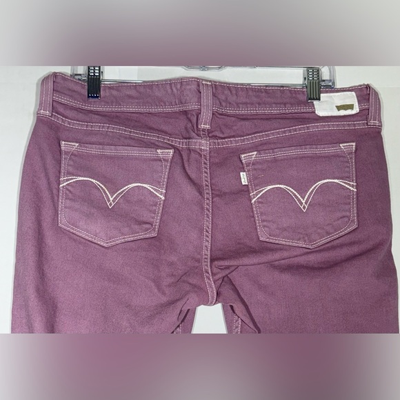 Levi's Demi Curve Low Rise Skinny Jeans Purple Women's Size W32xL32 - Picture 6 of 13